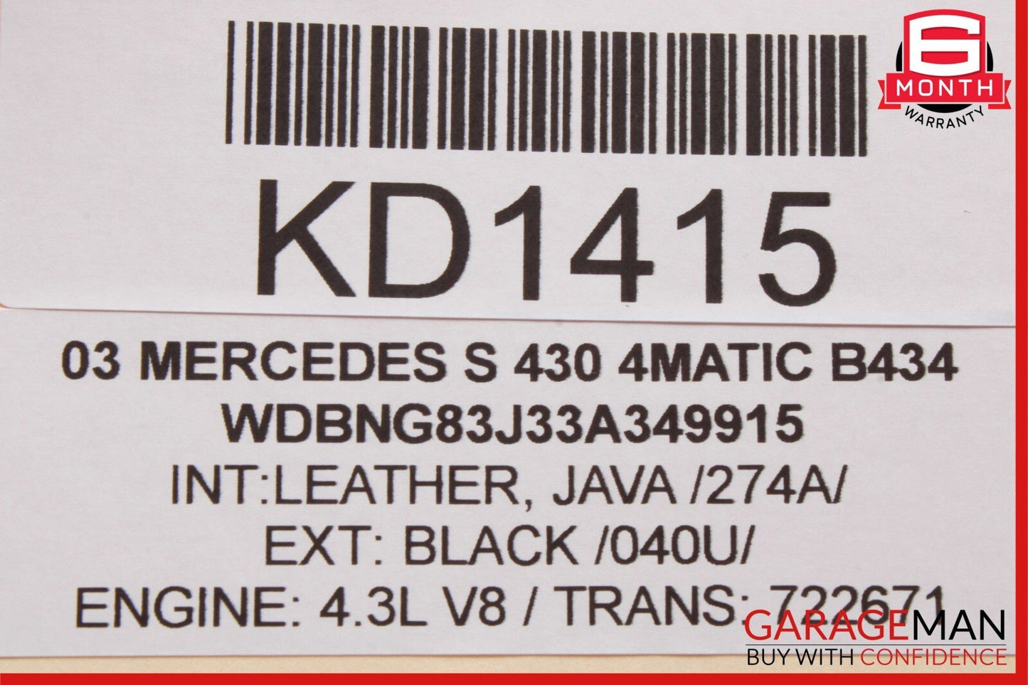 00-06 Mercedes W220 S430 S500 Rear Right Side Seat Door Controller Module Unit