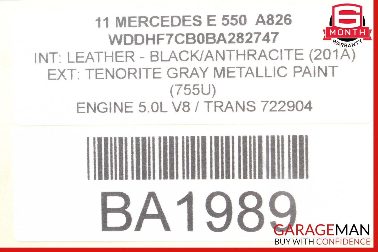 10-13 Mercedes W212 E400 E550 Rear Right Exterior Door Handle OEM
