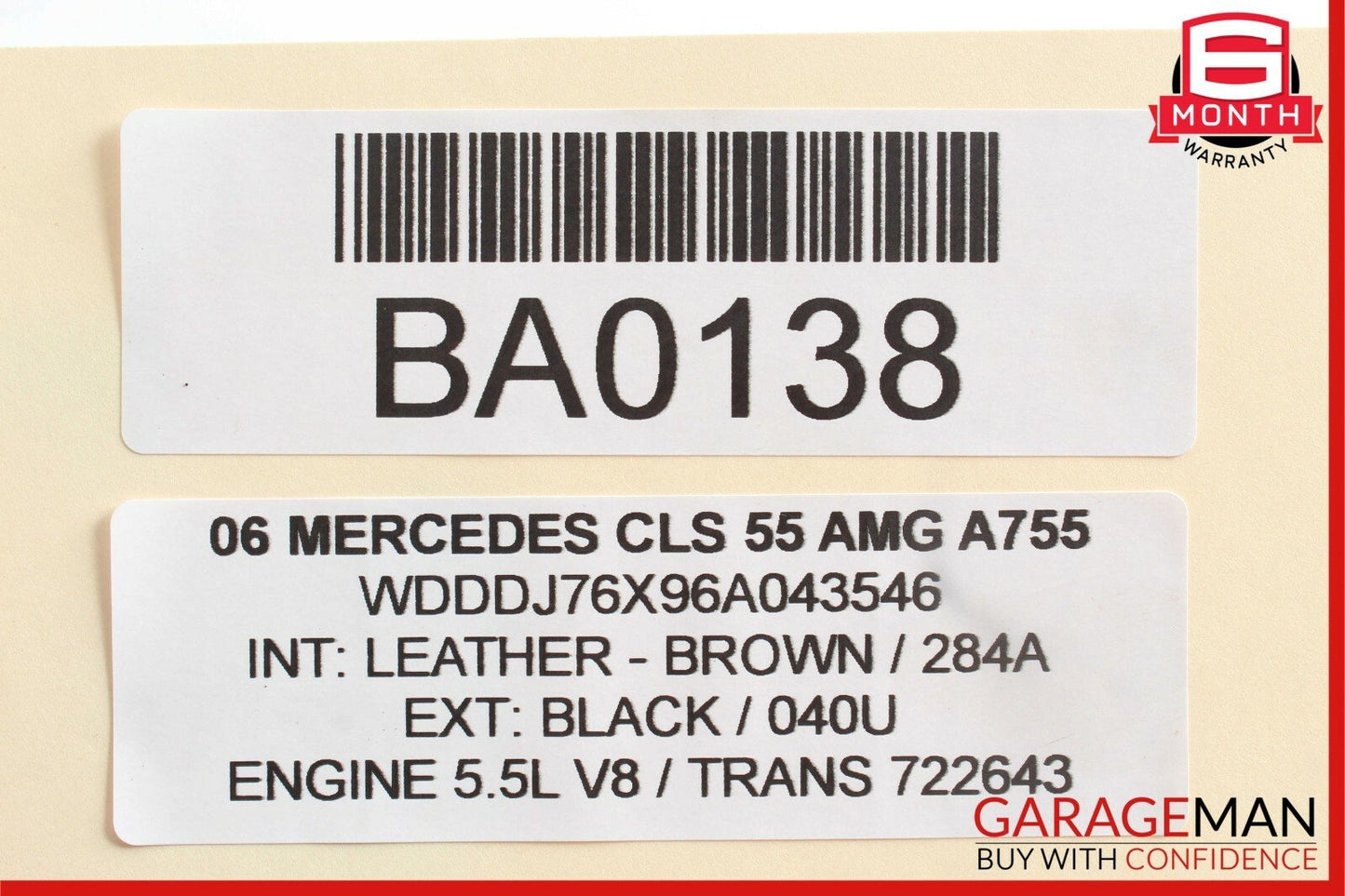 06-11 Mercedes W219 CLS55 AMG Front Right Passenger Side Exterior Door Handle