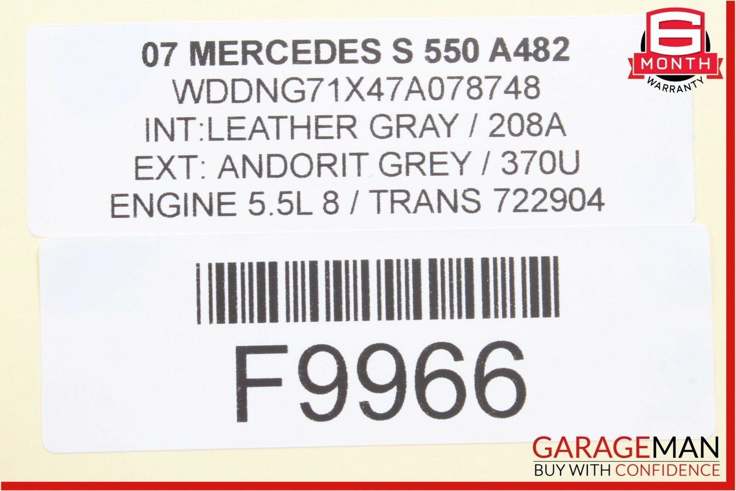 07-13 Mercedes W221 S550 Trunk Lid Locking Hydraulic Pull Down Pump Assembly