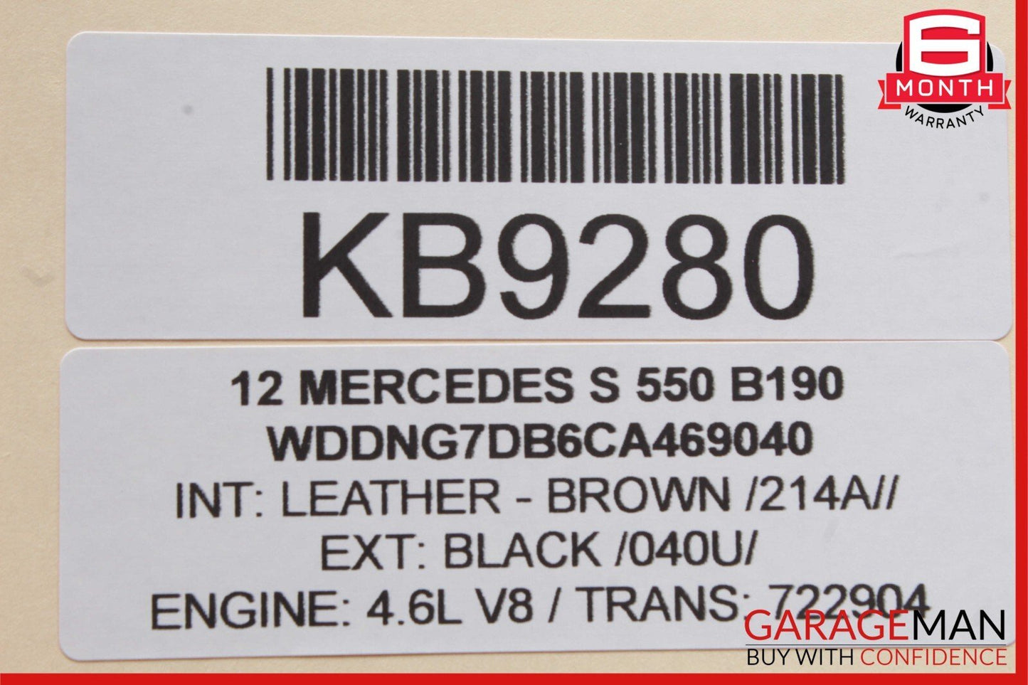 10-13 Mercedes W221 S550 S350 Front Left Side Mirror Door Rear View Black