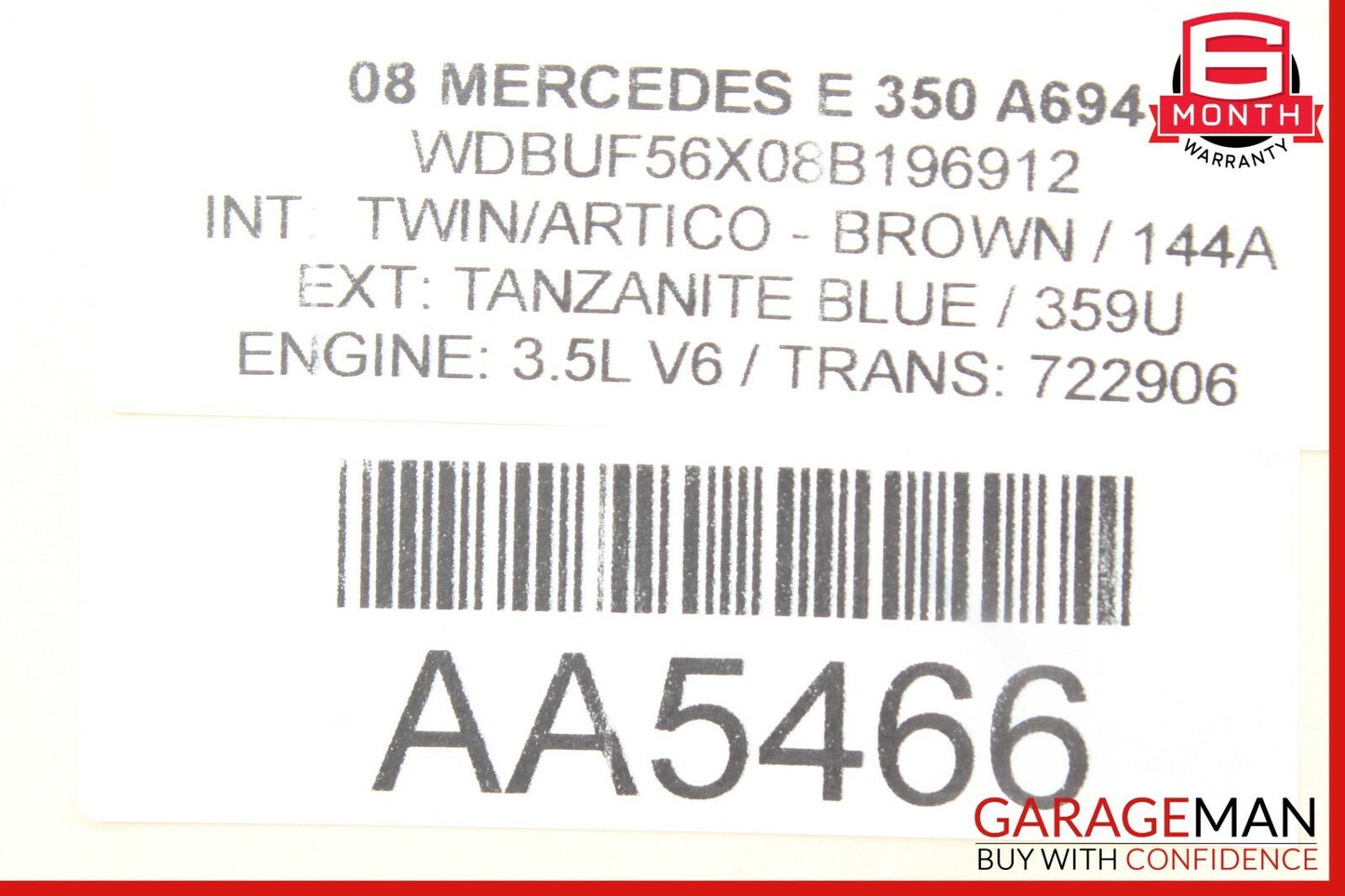 03-09 Mercedes W211 E350 E550 Rear Right Passenger Side Door Lock Latch Actuator