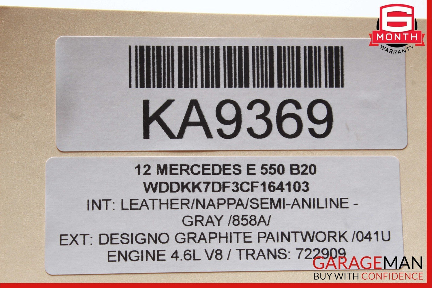 12-18 Mercedes W212 E550 CLS550 4.6L Left Exhaust Pipe Adapter 2781400908 OEM