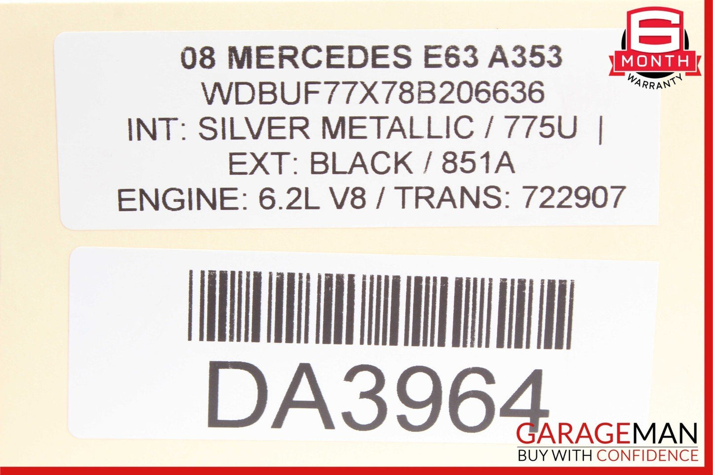Mercedes W211 E63 S63 CL63 Ignition Coil Delphi OEM