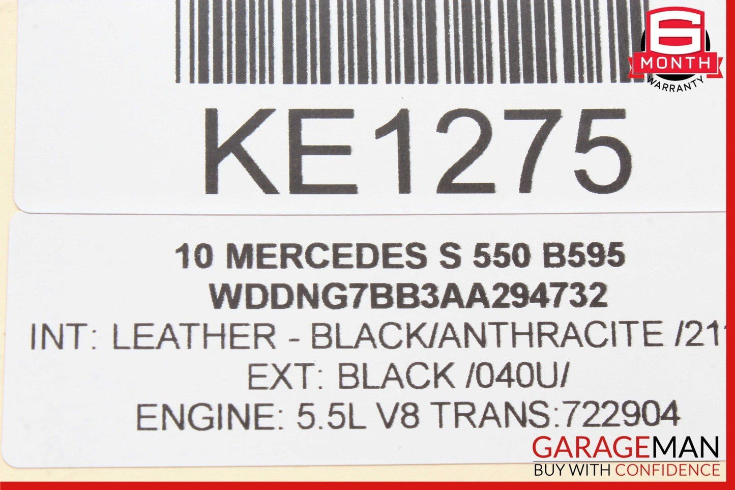 07-13 Mercedes W221 S550 S600 Door Keyless Go Control Module 2218707392 OEM