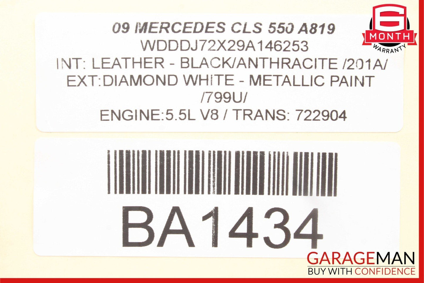 06-11 Mercedes W219 CLS550 CLS63 AMG Front Left Side Door Control Module Unit