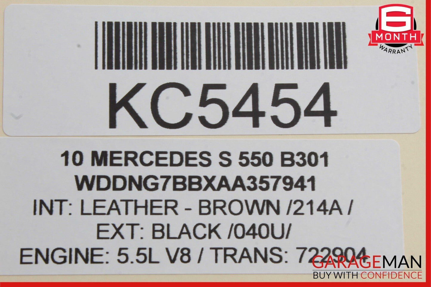 07-13 Mercedes W221 S550 Rear Left Door Lock Latch Actuator 2217304335 OEM
