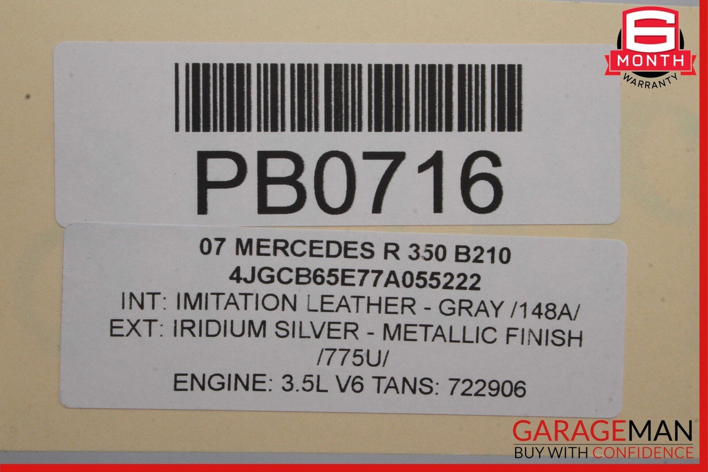 06-10 Mercedes W251 R320 R350 Front Left Side Wing Fender Panel Iridium Silver