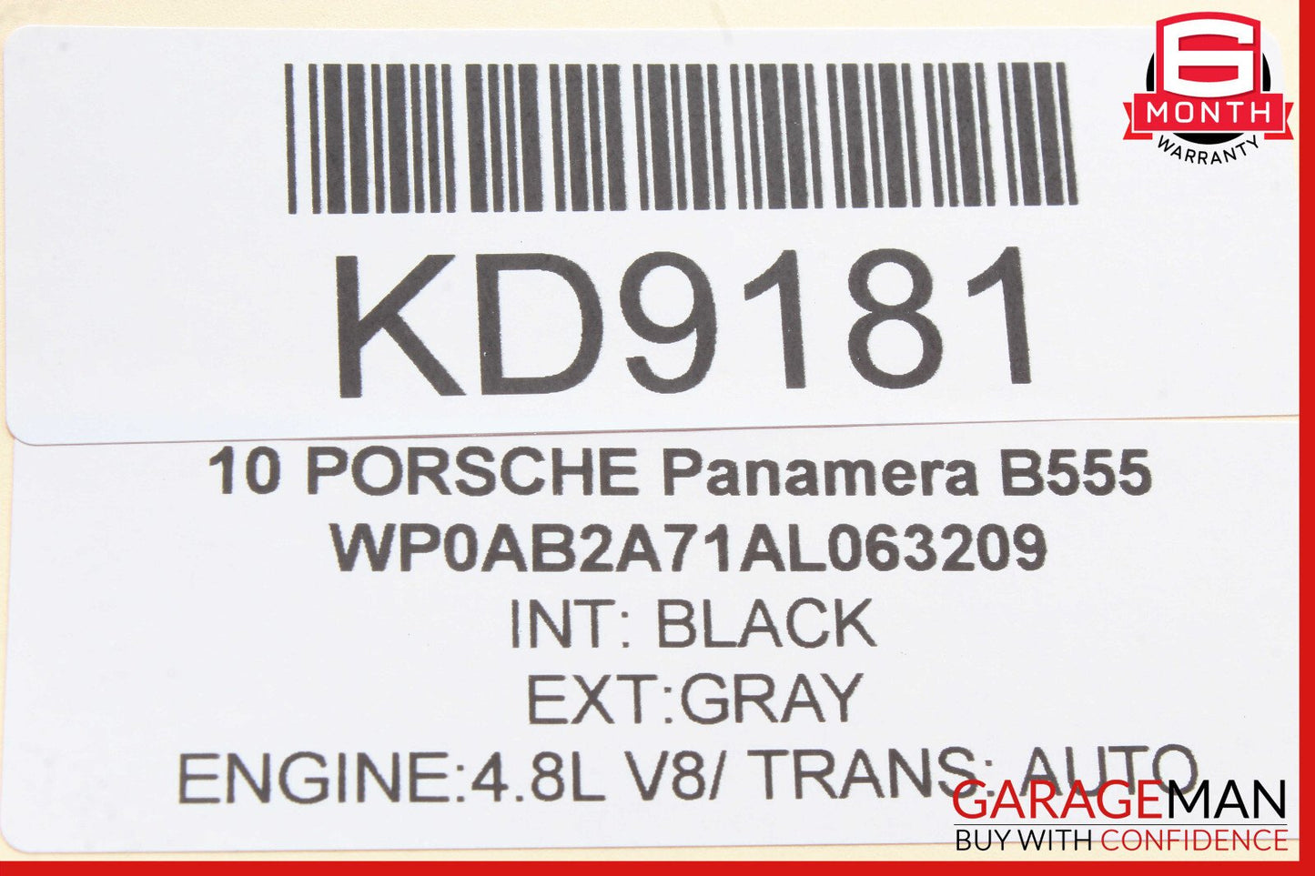 10-15 Porsche Panamera 970 Front Left Door Window Regulator Motor OEM