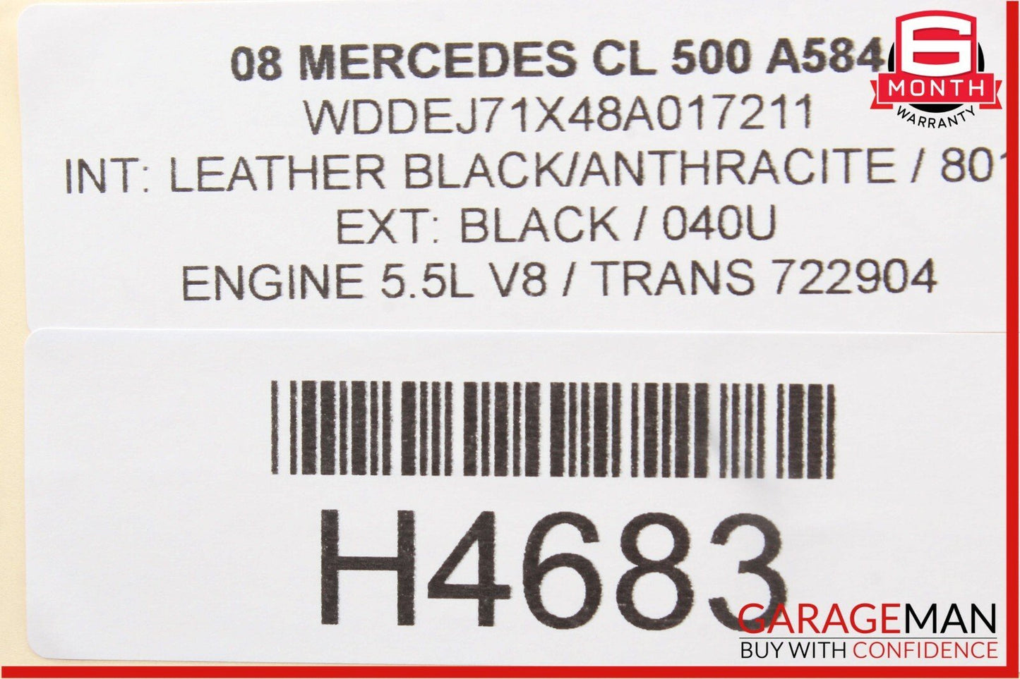 07-14 Mercedes CL550 S550 Rear Trunk Lid Lock Unlock Release Trim Handle OEM