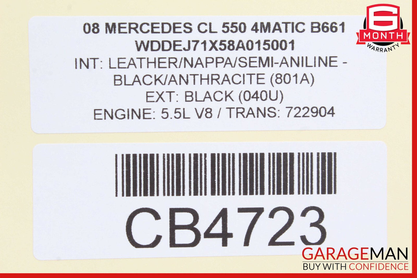 07-09 Mercedes W221 S550 CL500 Dynamic Seat Pressure Vacuum Tank Reservoir OEM