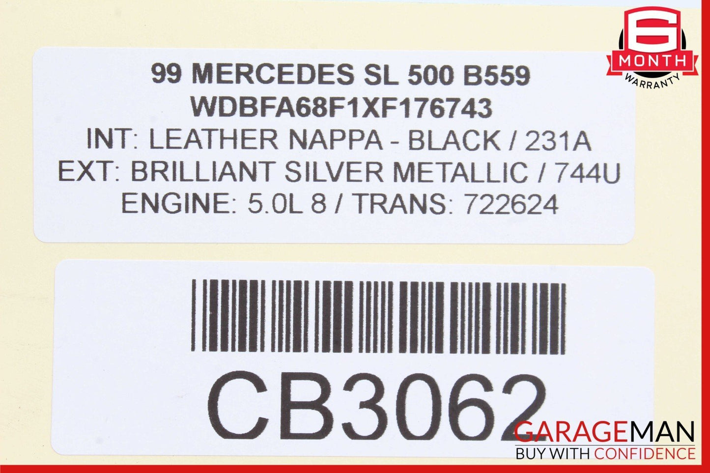 90-02 Mercedes R129 500SL SL500 Rear Suspension Lower Control Arm