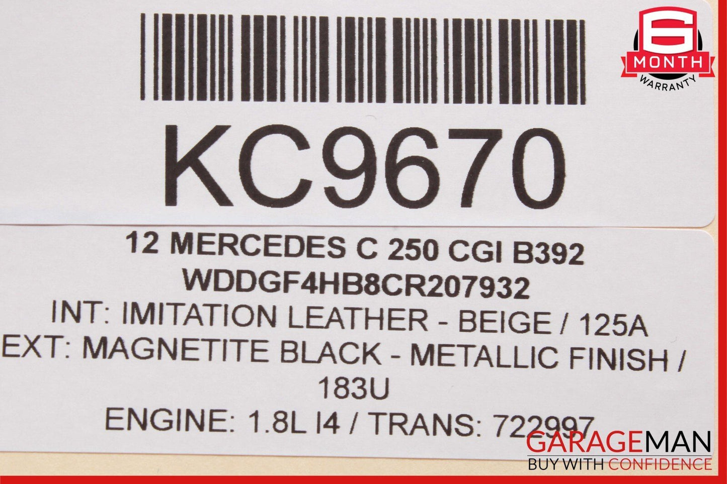 08-16 Mercedes X204 C250 C300 Front Right Side Door Window Regulator Motor Unit