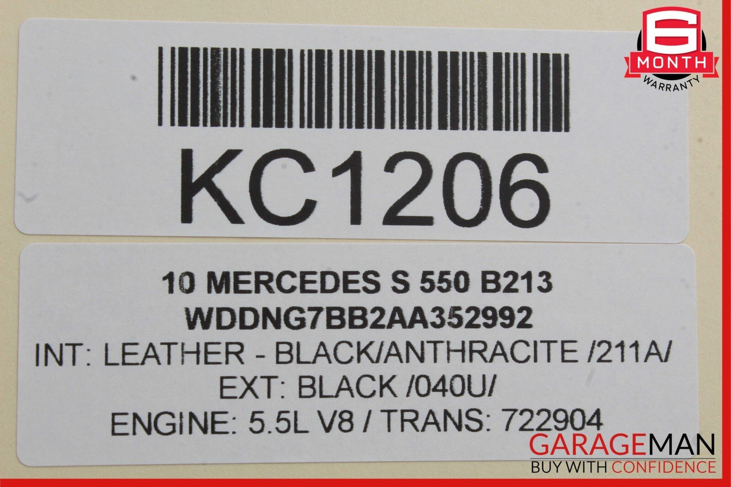 07-14 Mercedes W221 S400 CL63 AMG Front Right Passenger Door Lock Latch Actuator