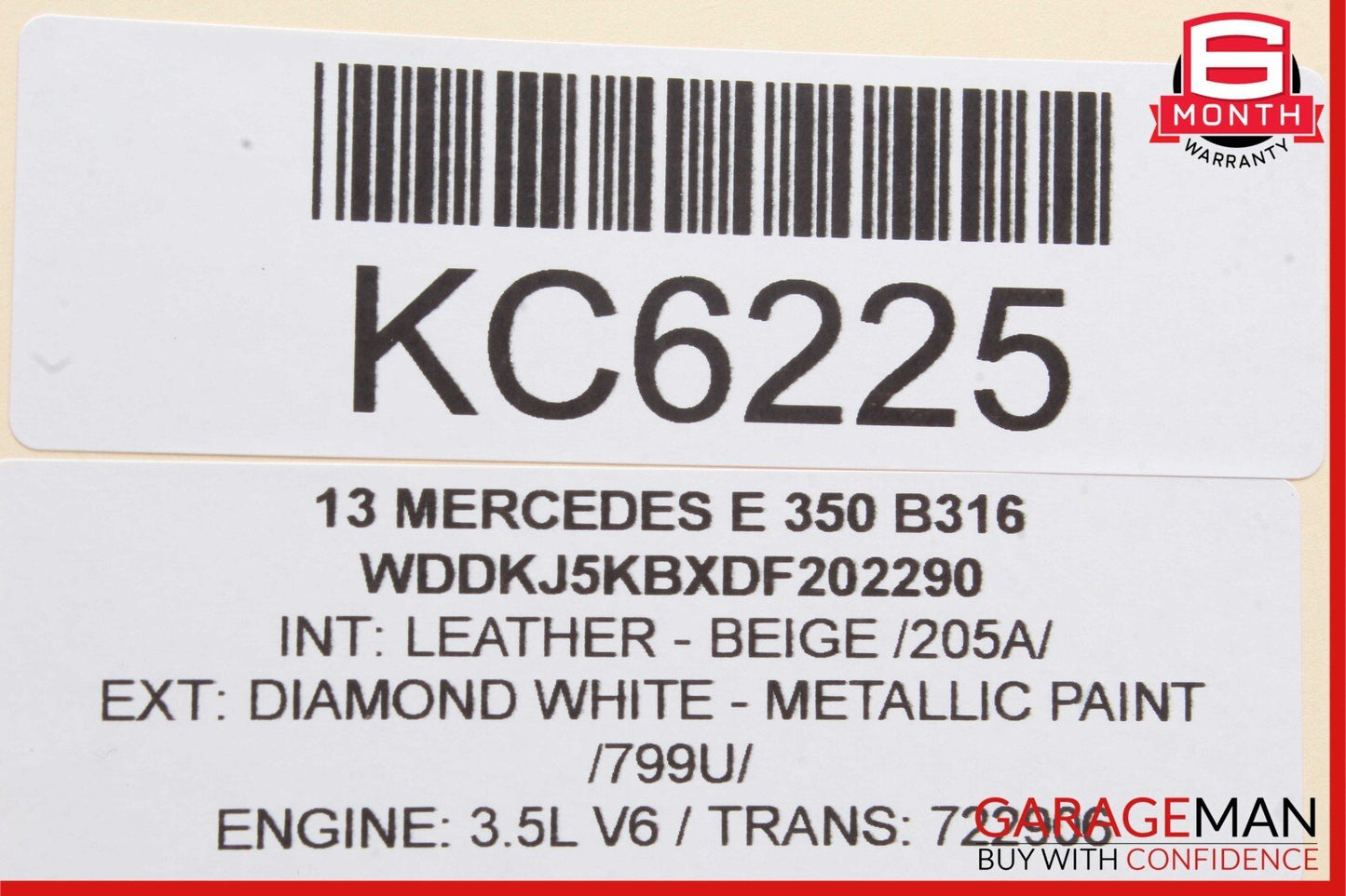 10-16 Mercedes W212 E350 Rear Left Side Door Window Regulator Motor OEM