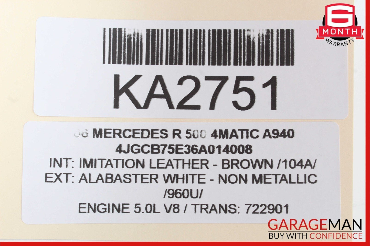 06-13 Mercedes W251 R500 GL450 Rear Left Quarter Window Regulator Motor OEM