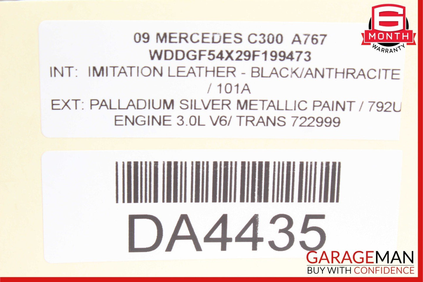 08-14 Mercedes W204 C300 C250 Front Right Side RWD Curved Wishbone Control Arm