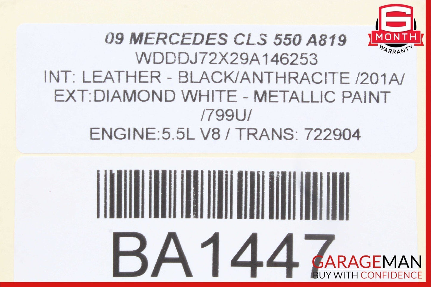 06-11 Mercedes W219 CLS550 CLS500 Rear Right Door Control Module 2198203426 OEM