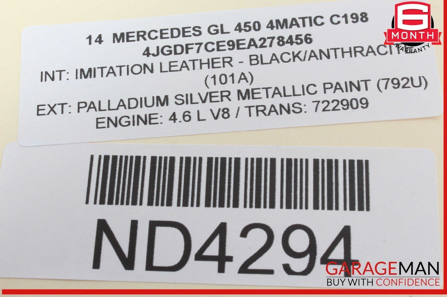 07-19 Mercedes X164 GL450 4MATIC Rear 3rd Third Row Seat Motor 1648202342 OEM