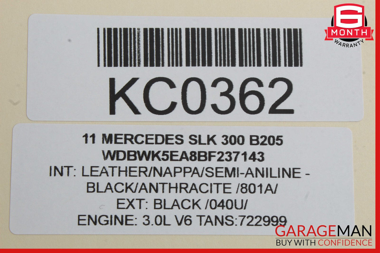 05-11 Mercedes R171 SLK300 SLK55 AMG Door Lock Latch Actuator Right Side OEM