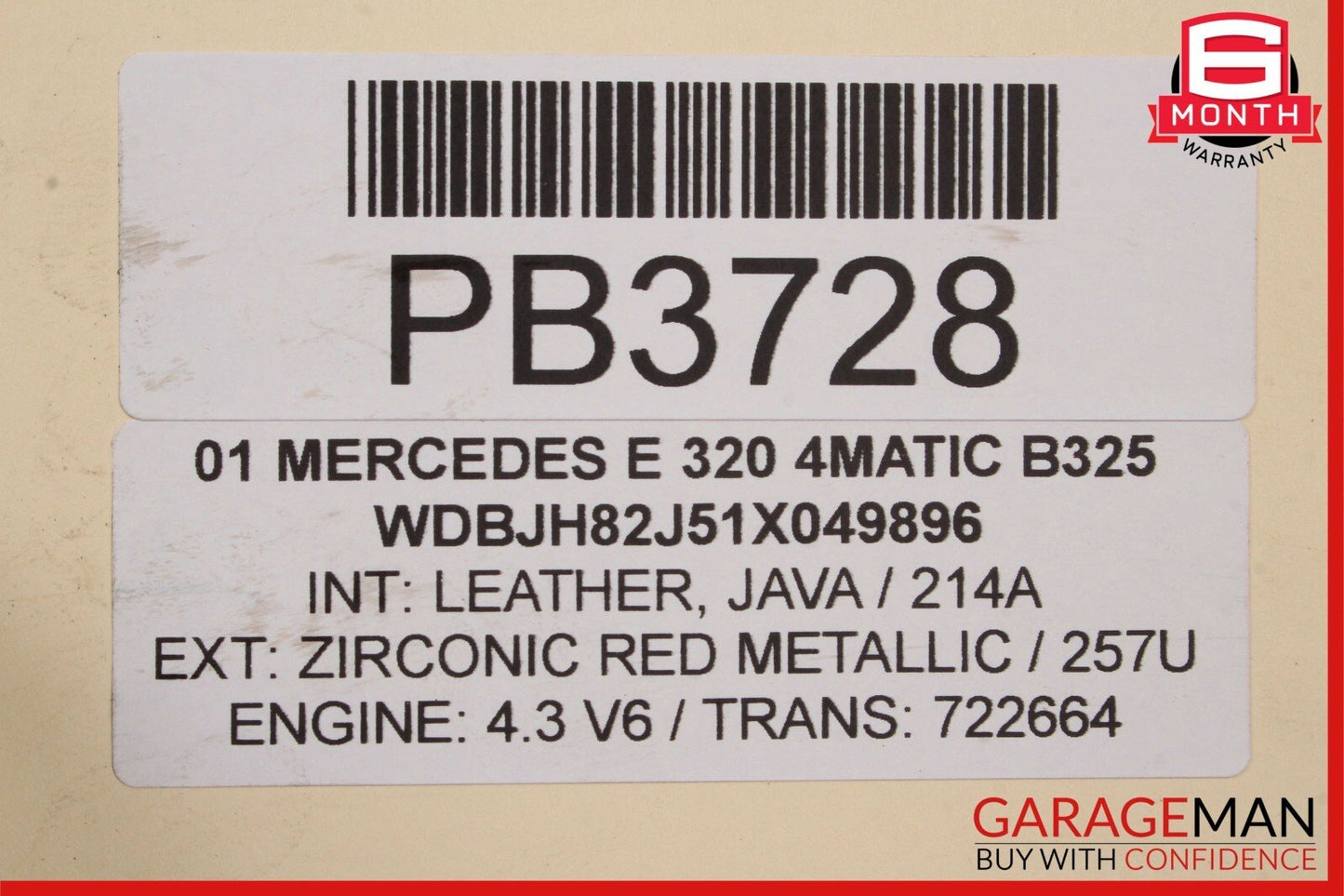 96-02 Mercedes W210 E320 E430 AC A/C Air Conditioning Cooler Condenser