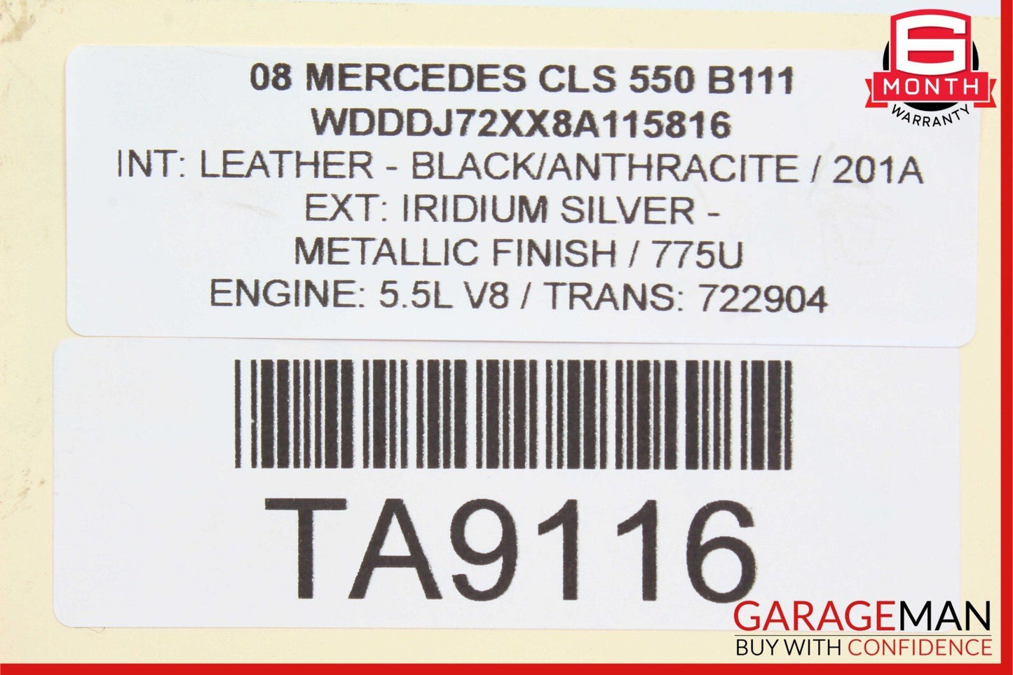 03-11 Mercedes W219 CLS550 RWD Front Right Suspension Upper Control Arm OEM