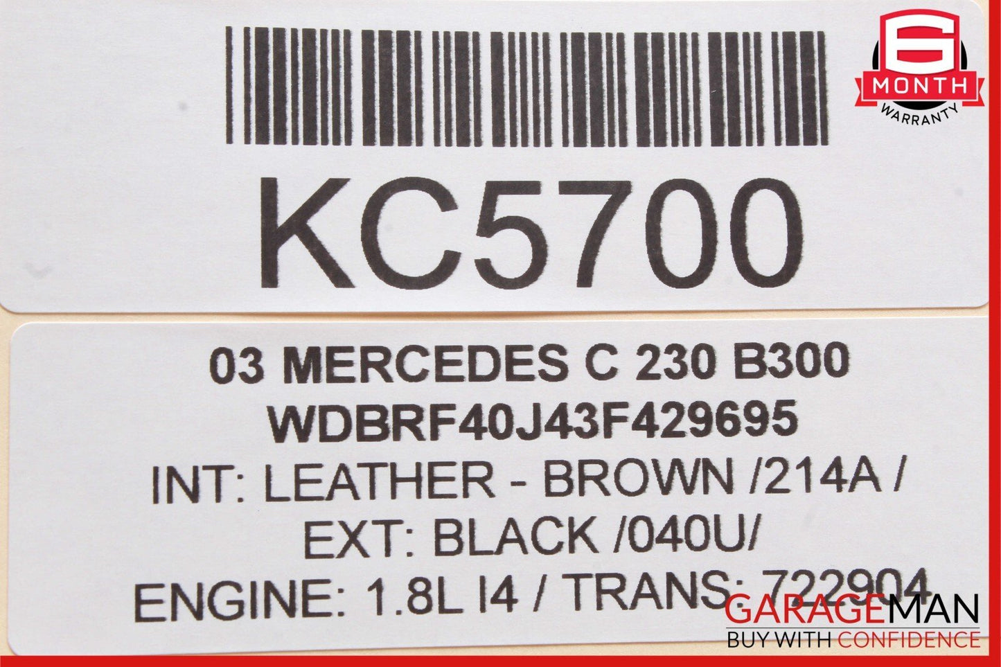 01-07 Mercedes W203 C230 C320 Front Right Side Door Computer Control Module OEM