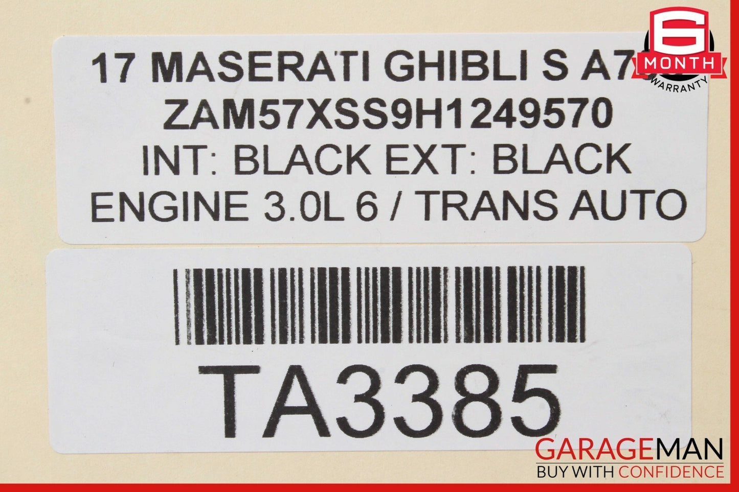 14-17 Maserati Ghibli Front Crossmember Bracket Support Cross Brace Frame