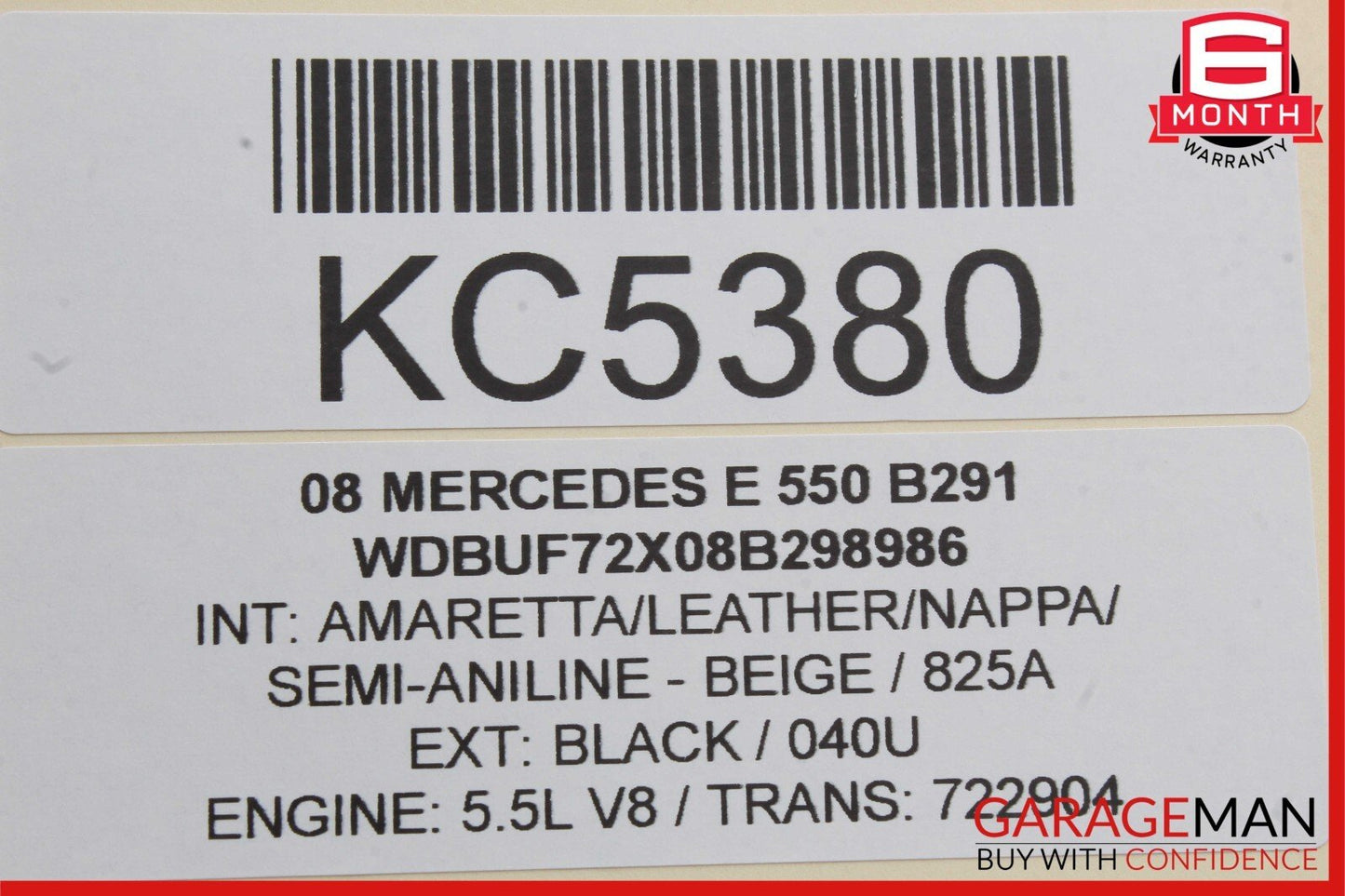 07-09 Mercedes W211 E550 CLS550 Front Right Seatbelt Seat Belt Retractor Black