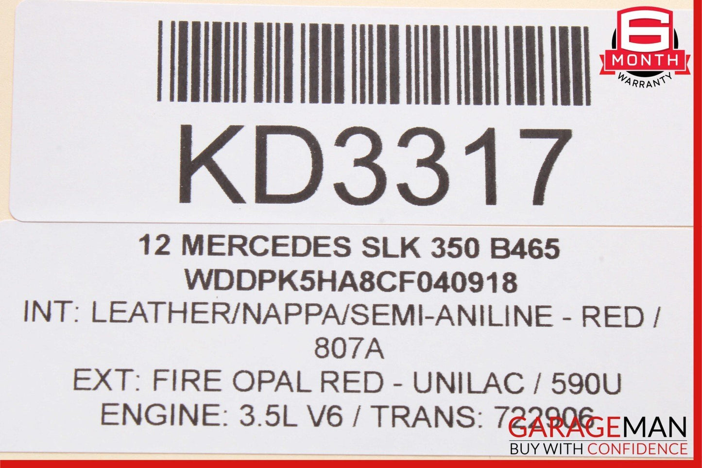 12-20 Mercedes R172 SLK350 SLK250 Front Right Side Top Roof Lock Latch OEM