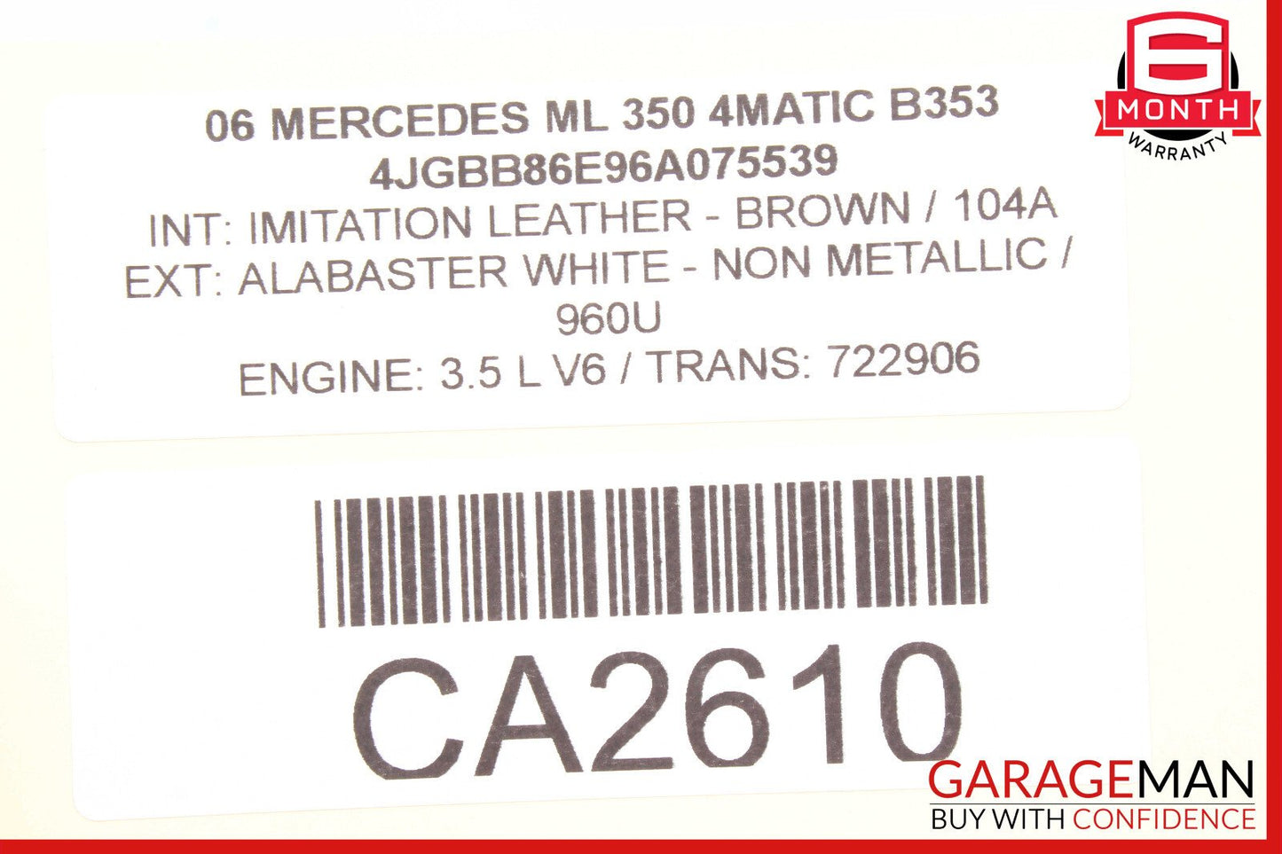 06-12 Mercedes W164 ML350 GL350 Speaker Door Mirror Cover Front Right Side OEM