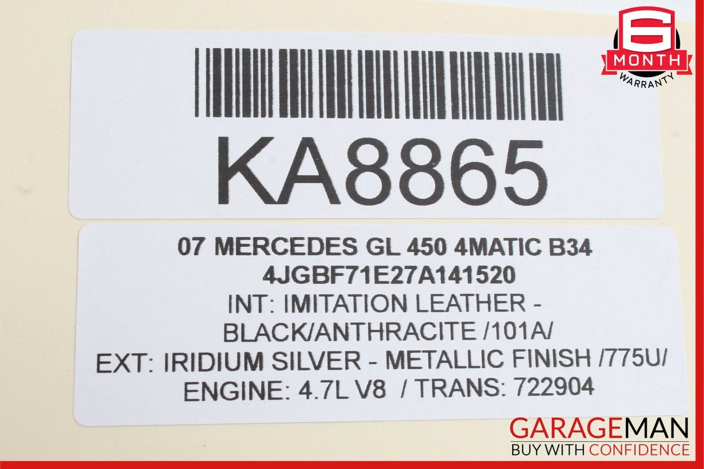 07-12 Mercedes GL450 Rear 3rd Third Row Seat Power Folding Controller Module