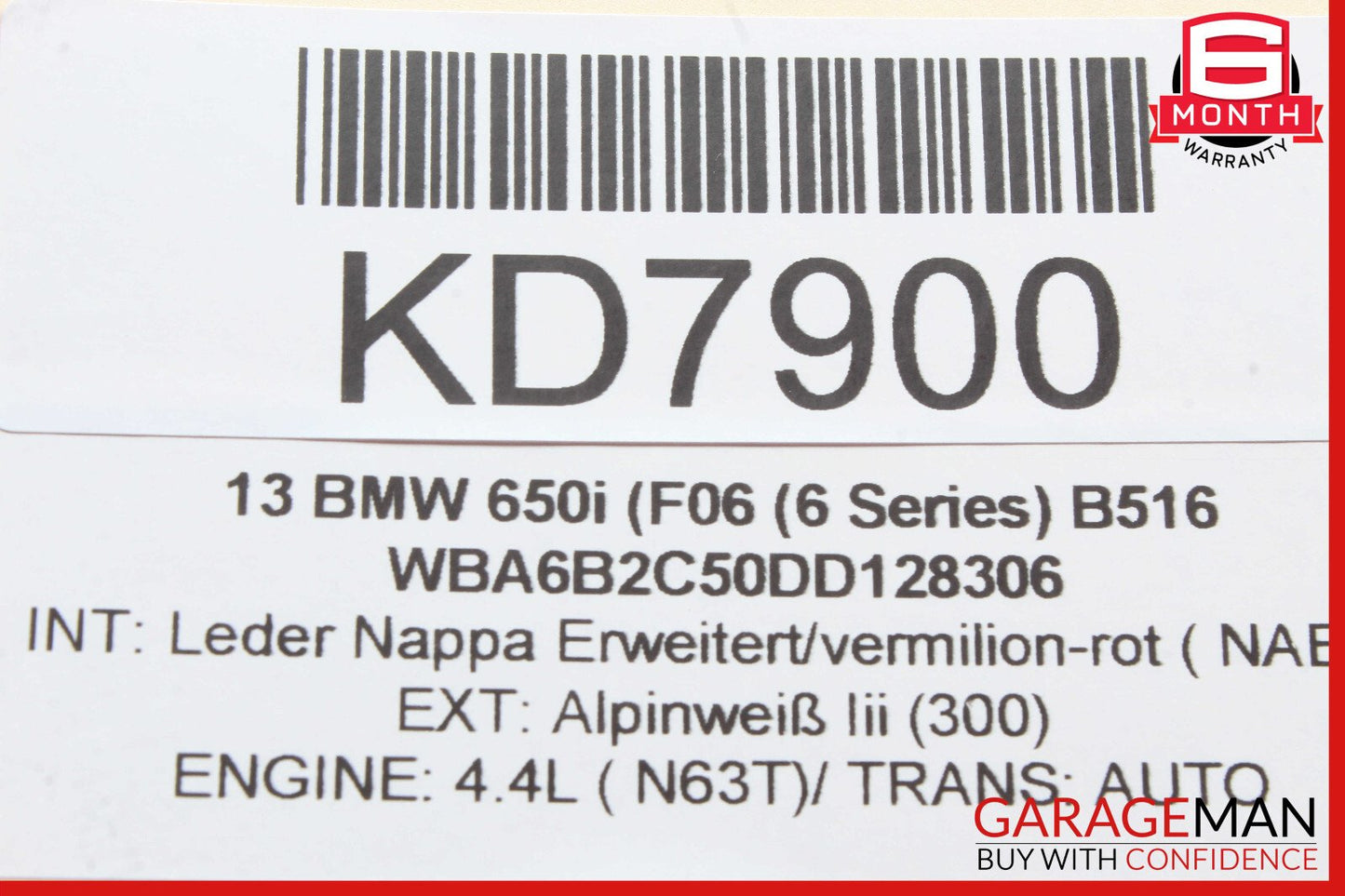 13-19 BMW 650i F06 Front Power Distribution Fuse Junction Box OEM