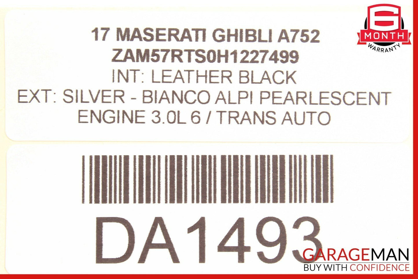 14-17 Maserati Ghibli Front Right Passenger Exterior Door Handle Assembly Chrome