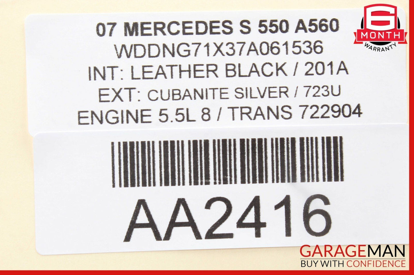 07-13 Mercedes S500 S550 Rear Center Console AC A/C Air Vent Trim Assembly Wood