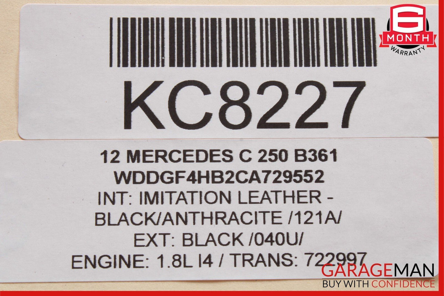 08-20 Mercedes W204 C300 C250 E350 E550 Front Left Side Door Lock Latch Actuator