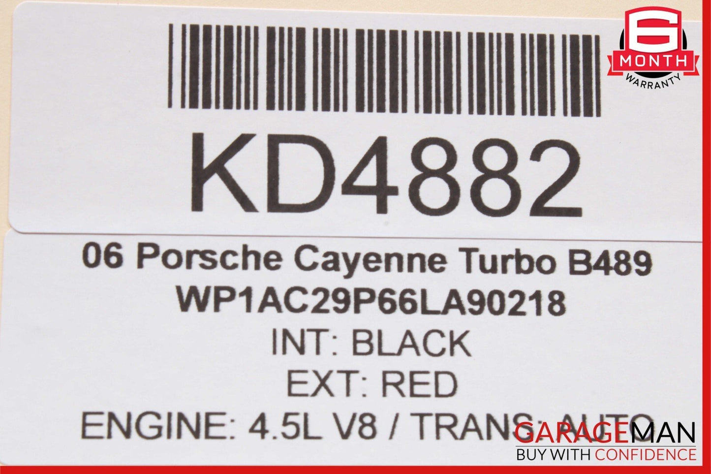 03-10 Porsche Cayenne Turbo Rear Right / Left Upper Rearward Control Arm OEM
