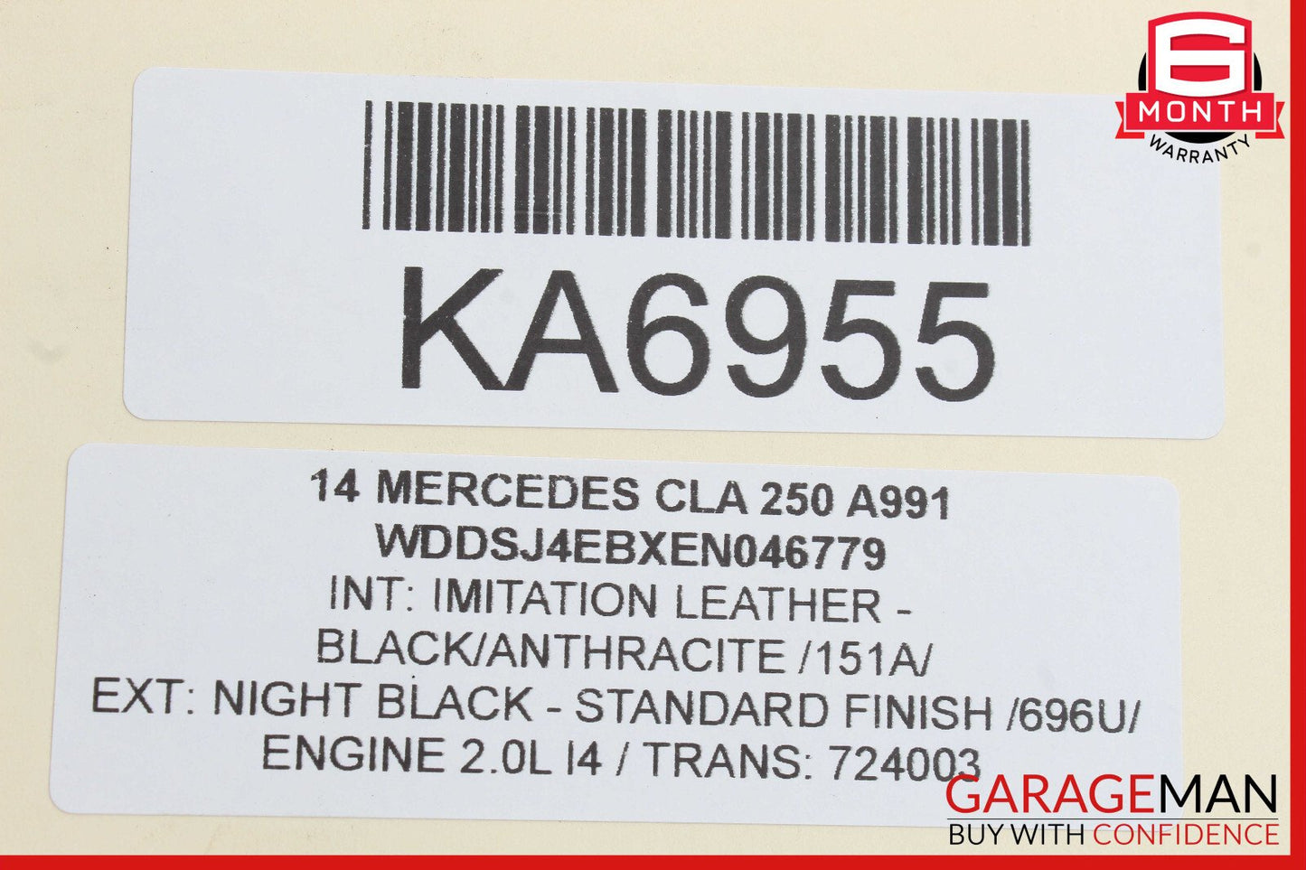 14-18 Mercedes W117 CLA250 Rear Left Driver Side Lower Control Arm OEM