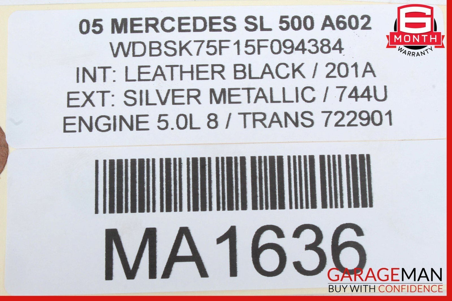 03-08 Mercedes R230 SL500 SL55 AMG Bose Front Right Side Door Audio Speaker OEM