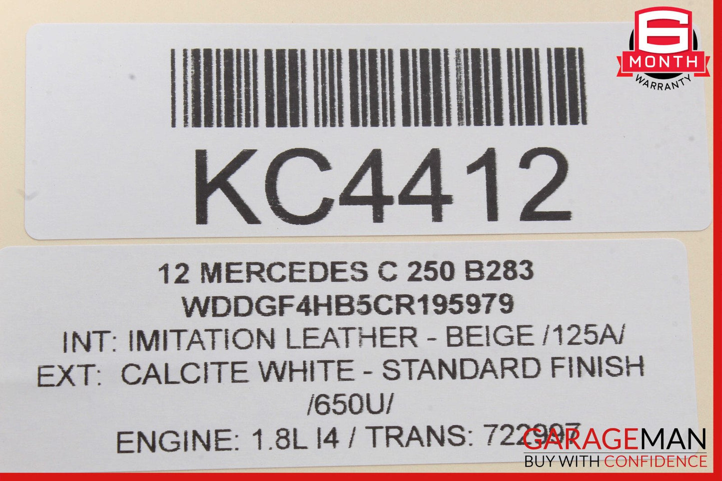 12-14 Mercedes W204 C250 C300 C63 AMG Rear Right Taillight Tail Light Lamp LED