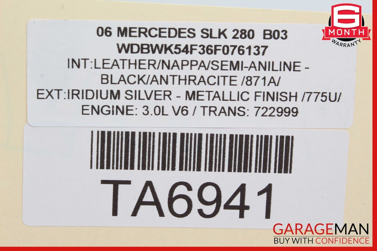 05-11 Mercedes R171 SLK280 SLK350 Front Left Side Suspension Lower Control Arm