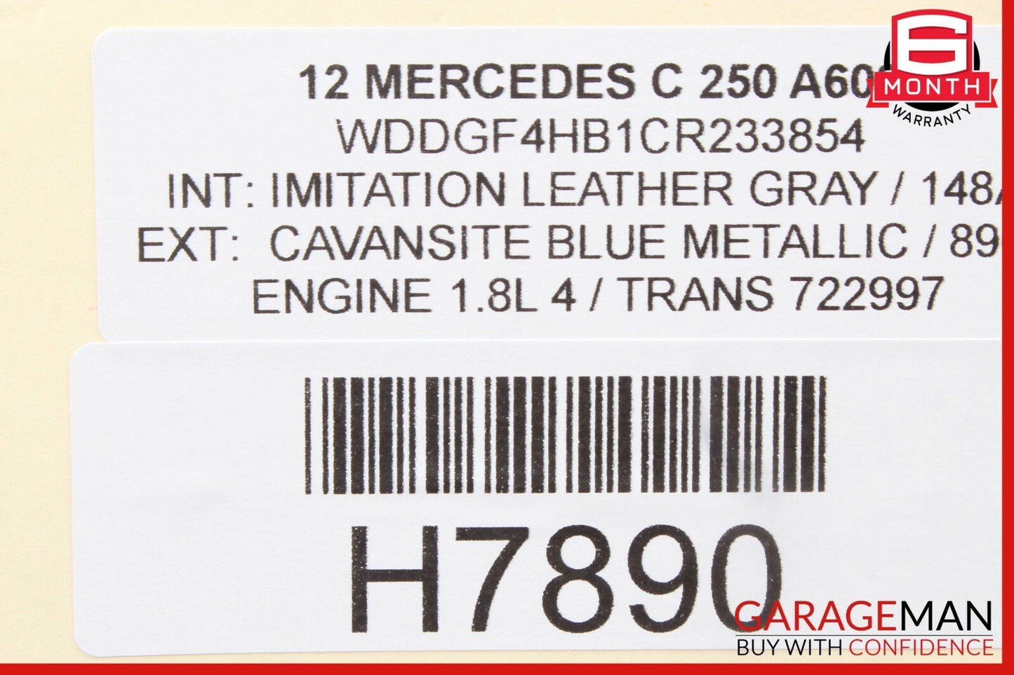 12-14 Mercedes C250 Keyless Go Rear Left Exterior Door Handle w/ Actuator Latch