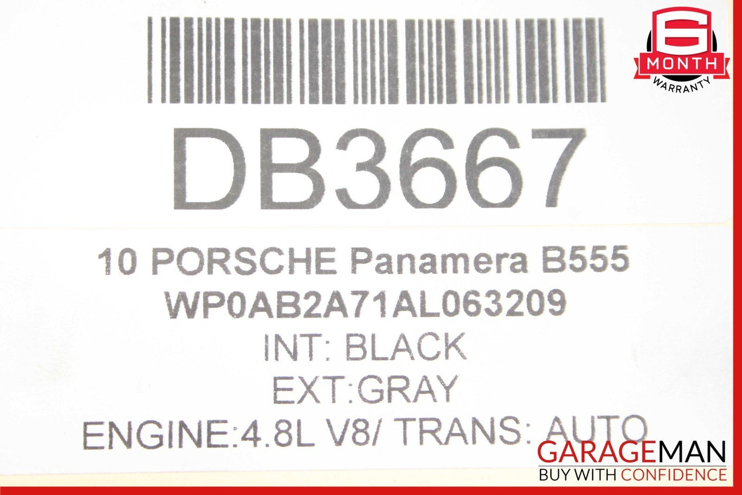 10-15 Porsche Panamera 970 Rear Bumper Reinforcement Impact Crash Rebar Bar OEM