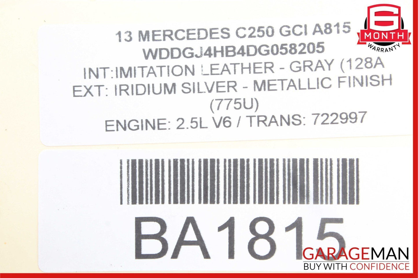 08-14 Mercedes W204 C280 C250 Front Left Side RWD Suspension Upper Control Arm