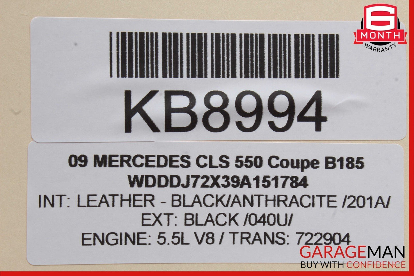 06-11 Mercedes W219 CLS550 CLS55 AMG Right Side Door Window Regulator Motor OEM