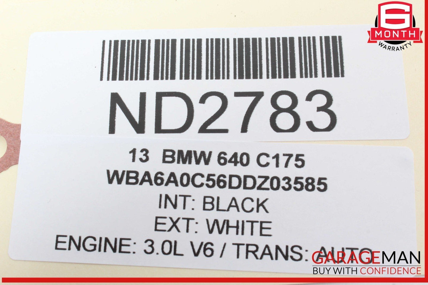 12-18 BMW 640i 650i Parking Brake Hill Hold Switch w/ Trim Panel 6822518 OEM