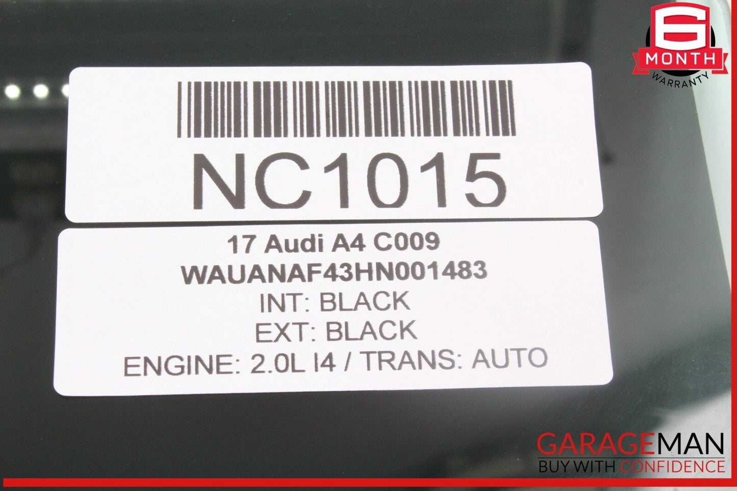 17-24 Audi A4 Rear Right Passenger Side Door Window Glass 8W5845206 OEM