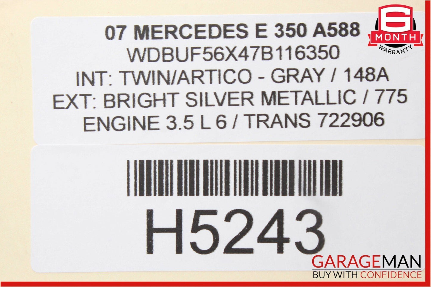 03-09 Mercedes W211 E350 E63 AMG Rear Left Driver Side Door Control Module Unit