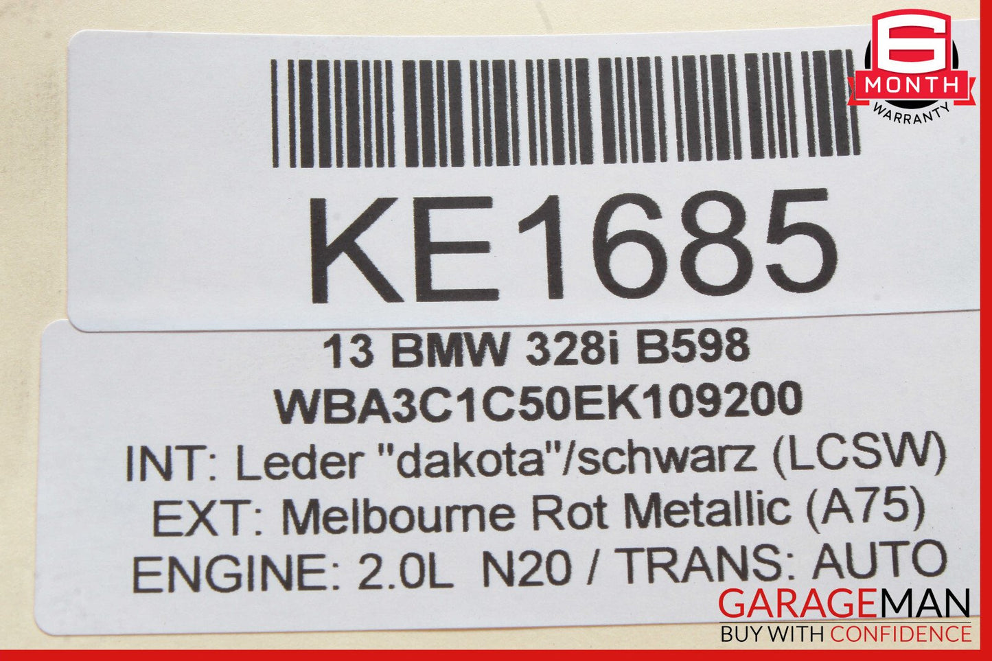 12-18 BMW F30 328i 528i Rear Left Driver Side Upper Forward Control Arm OEM