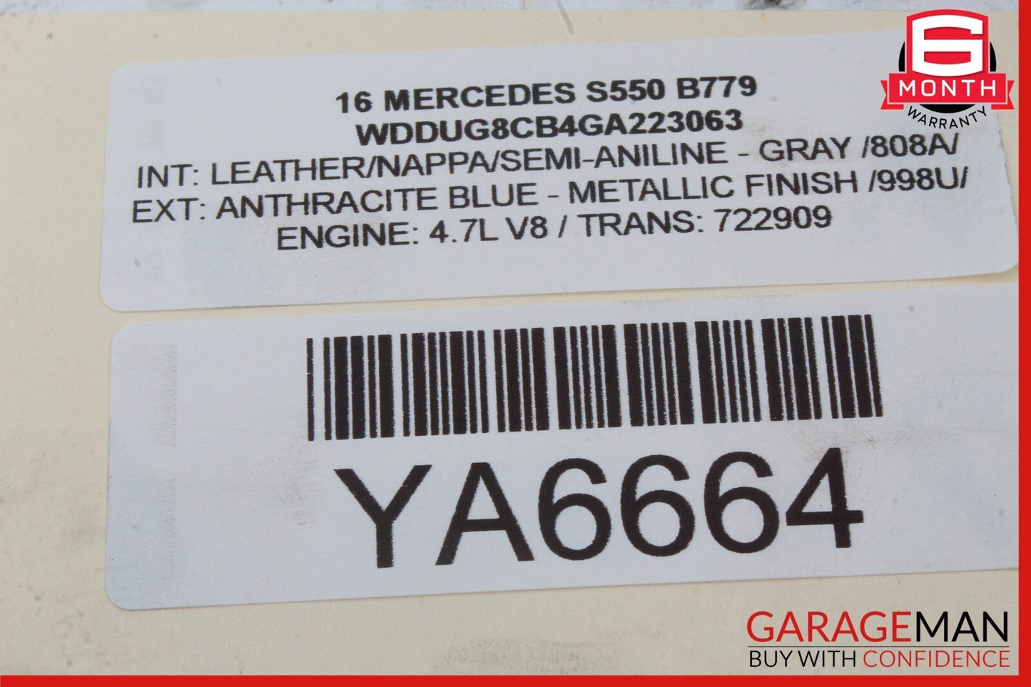 14-20 Mercedes W222 S550 S600 S63 Front Strut Tower Support Bar 2226260983 OEM